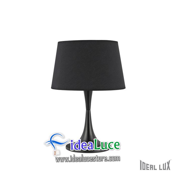 Lampada da tavolo Ideal Lux London TL1 BIG NERO 110455
