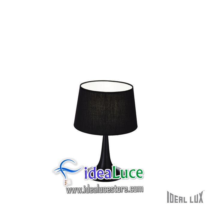 Lampada da tavolo Ideal Lux London TL1 SMALL NERO 110554