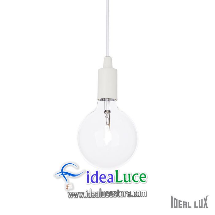 Lampadario sospensione Ideal Lux Edison SP1 BIANCO 113302