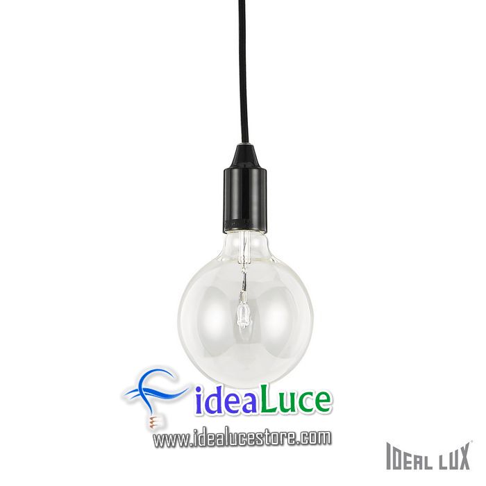 Lampadario sospensione Ideal Lux Edison SP1 NERO 113319