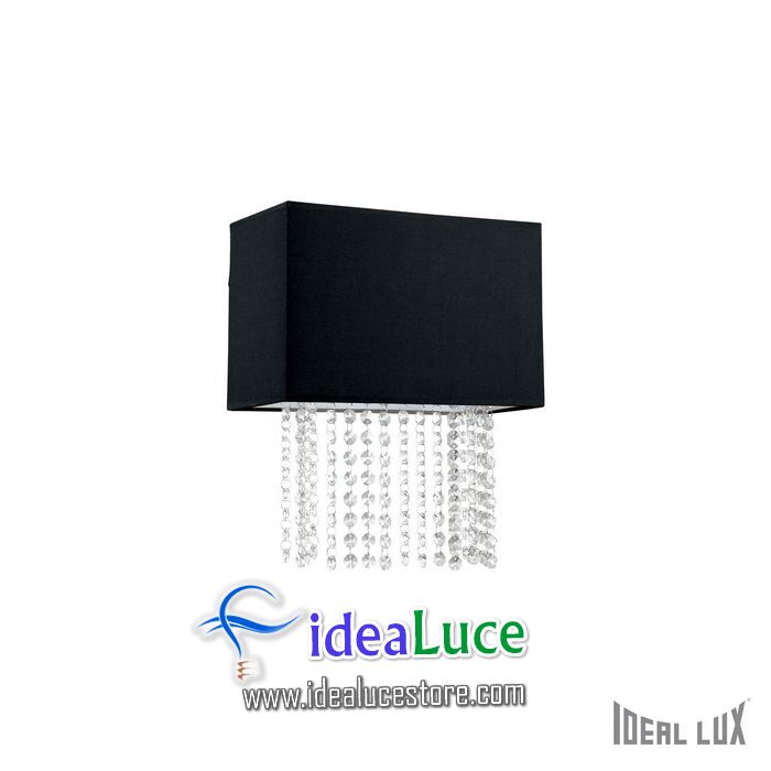 Lampada da parete Applique Ideal Lux Phoenix AP2 NERO 113715