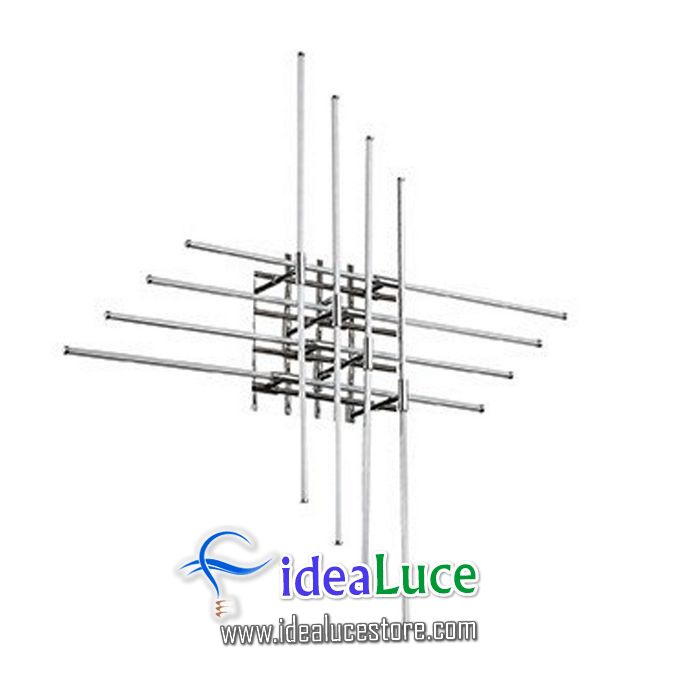 Plafoniera Ideal Lux Cross LED PL8 114767