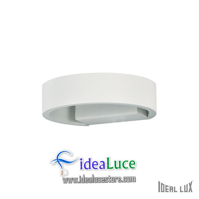 Lampada da parete Applique Ideal Lux Zed AP1 ROUND BIANCO 115177