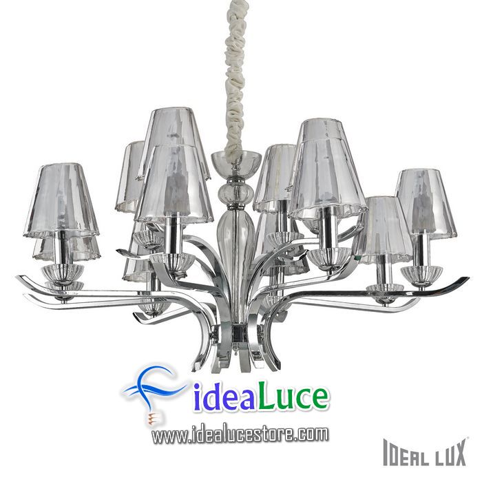 lampadario sospensione ideal lux event sp12 115832