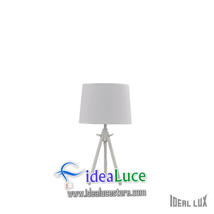 Lampada da tavolo Ideal Lux York TL1 SMALL BIANCO 121376