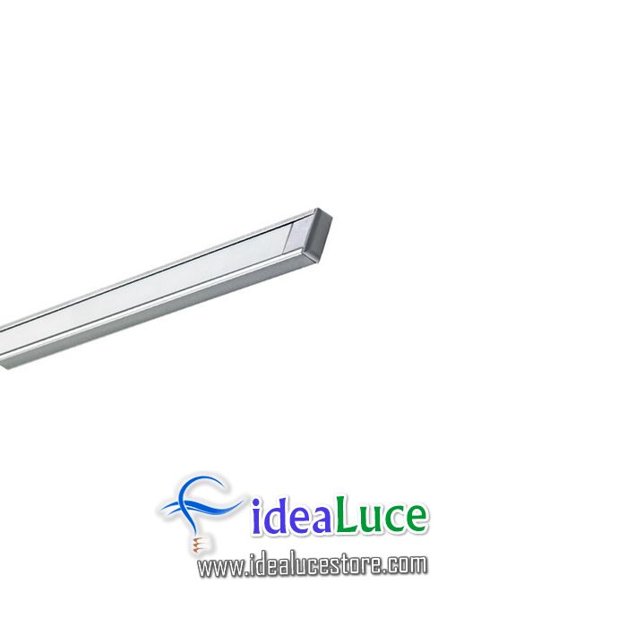 Profilo strip led a vista alluminio ideal lux 124124