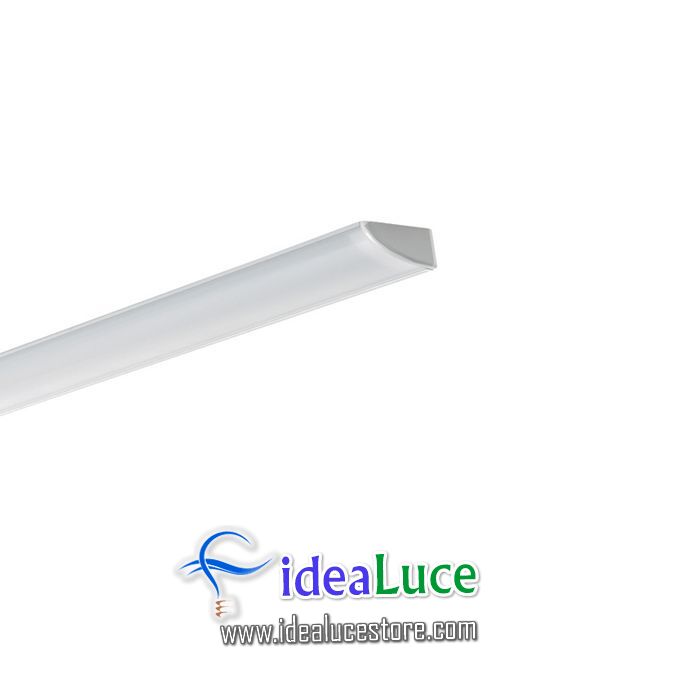 Profilo strip led angolare alluminio ideal lux 126531