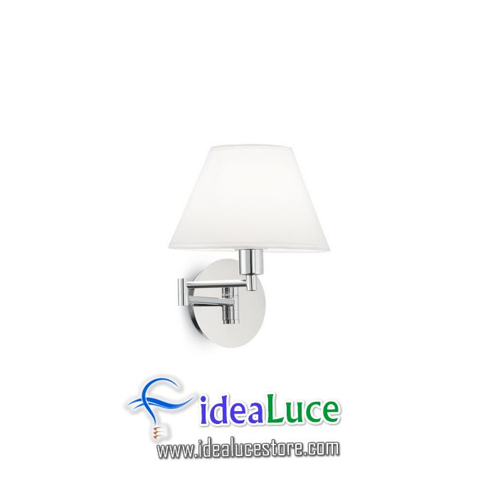 Lampada da parete Applique Ideal Lux Beverly AP1 CROMO 126784