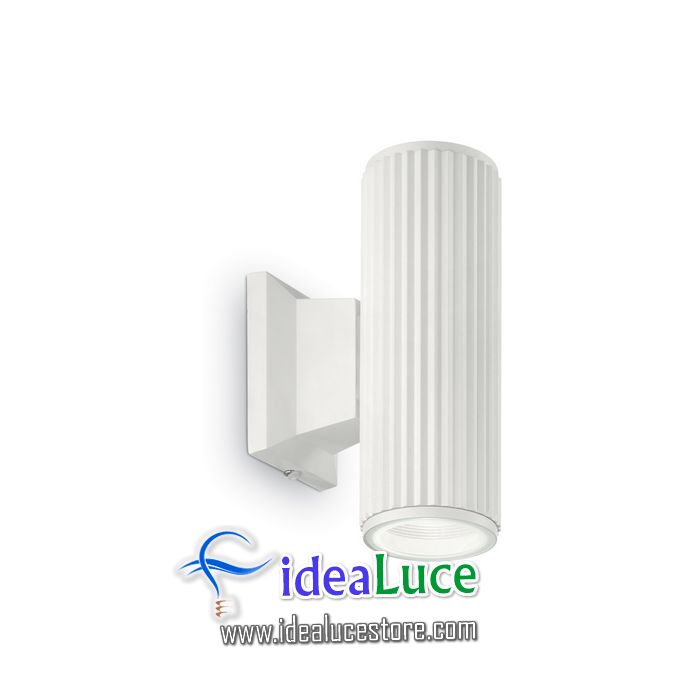 Lampada da parete Applique Ideal Lux Base AP2 BIANCO 129457