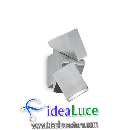 Lampada da parete Applique Ideal Lux ZEUS AP2 Alluminio 129532 Lampada da parete Applique Ideal Lux ZEUS AP2 Alluminio 129532
