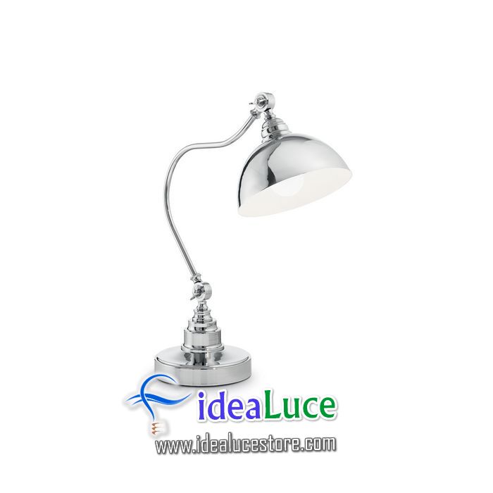 Lampada da tavolo Ideal Lux Amsterdam TL1 CROMO 131757 Lampada da tavolo Ideal Lux Amsterdam TL1 CROMO 131757