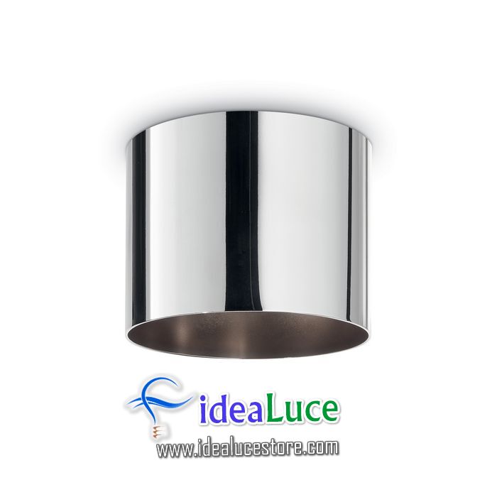 Rosone metallo 5 luci round cromo Ideal Lux 138107