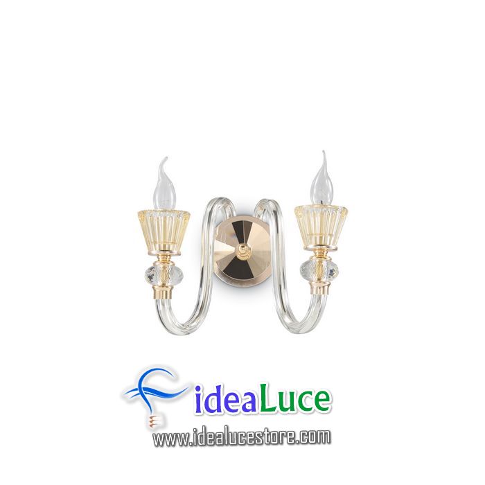 lampada da parete applique ideal lux strauss ap2 140599 140599
