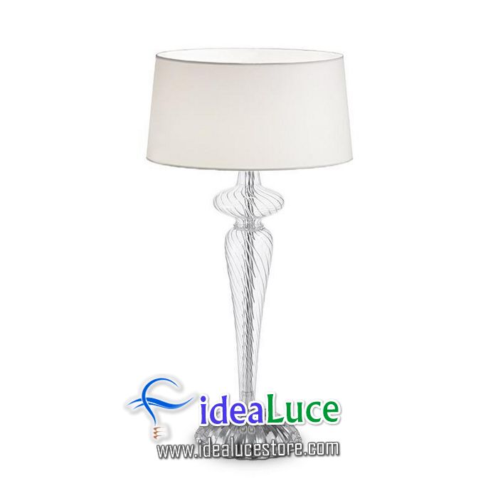 Lampada da tavolo Ideal Lux Forcola TL1 BIANCO 142593
