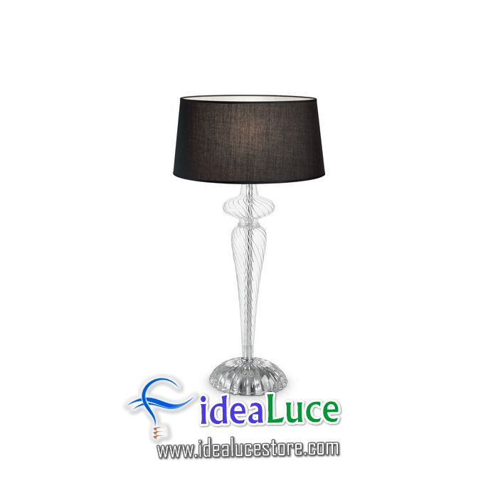 Lampada da tavolo Ideal Lux Forcola TL1 NERO 142609