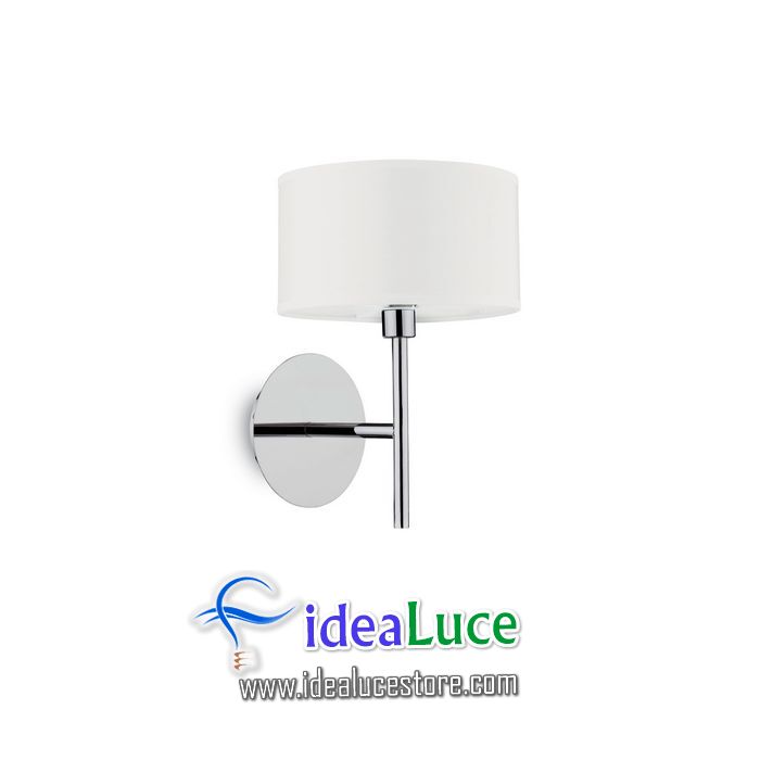 Lampada da parete Applique Ideal Lux Woody AP1 BIANCO 143156