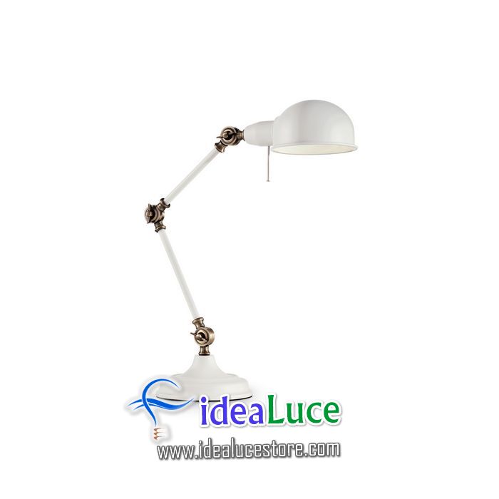 Lampada da tavolo Ideal Lux Truman TL1 BIANCO 145198