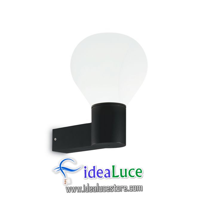 Lampada da parete Applique Ideal Lux Clio AP1 NERO 146614