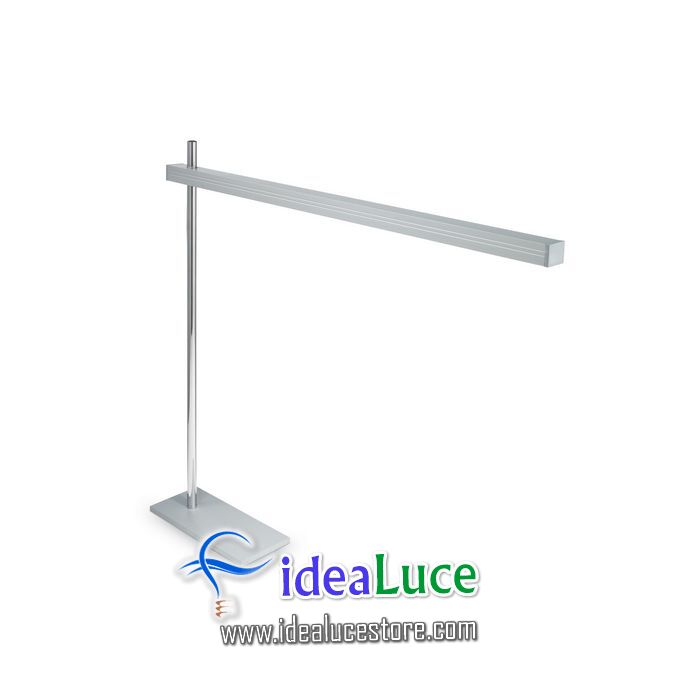 lampada da tavolo ideal lux gru tl105 alluminio 147635