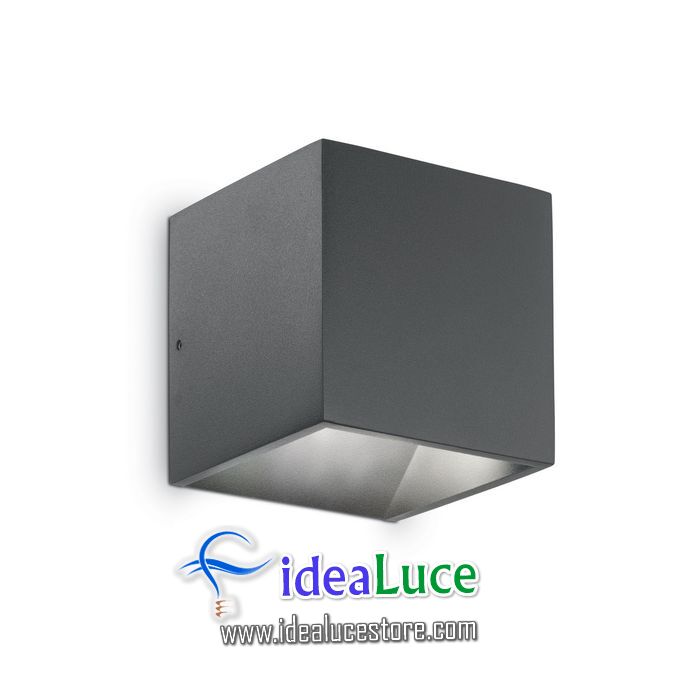 Lampada da parete Applique Ideal Lux Rubik AP1 ANTRACITE 149738