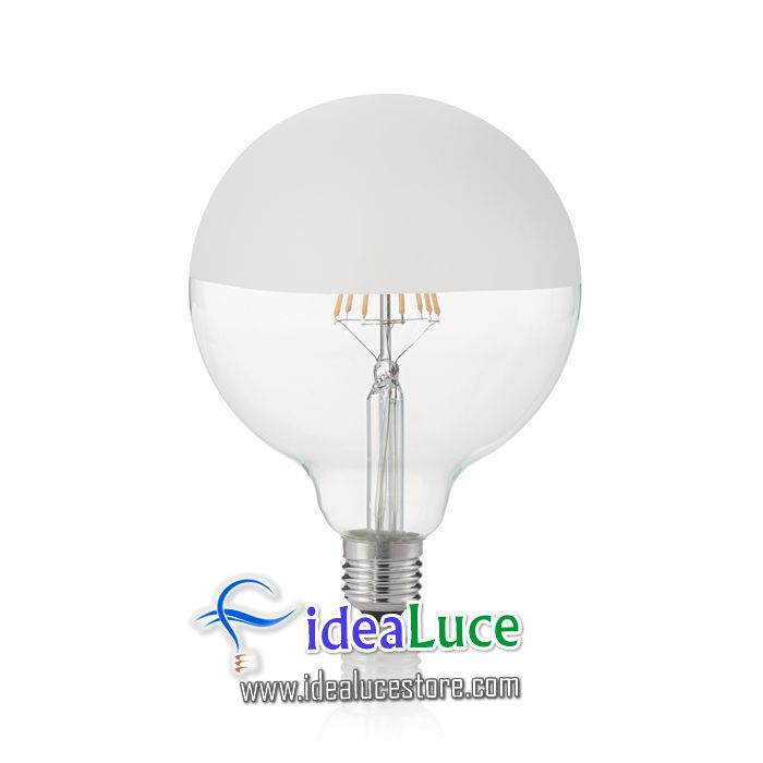 Confezione da 10 Lampadine Led Ideal Lux CLASSIC E27 8W GLOBO D125 SATINATA 3000K 157580