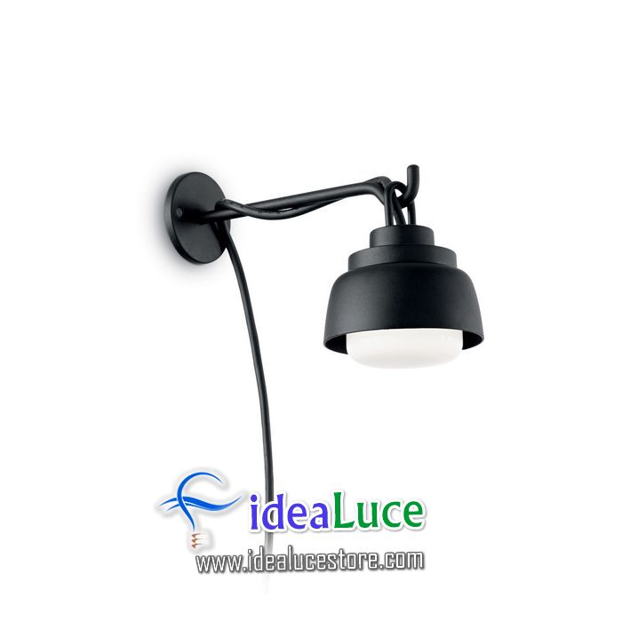 Lampada da parete Applique Ideal Lux Marmalade AP1 NERO 160603