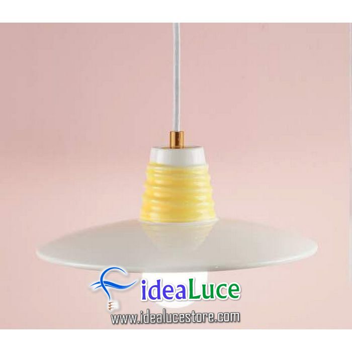 Lampadario sospensione Ideal Lux Heidi SP1 D26 GIALLO 166346