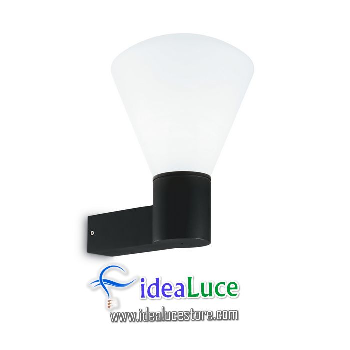 Lampada da parete Applique Ideal Lux Ouverture AP1 NERO 173498