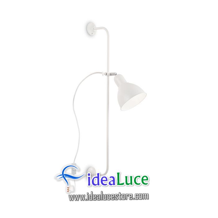 Lampada da parete Applique Ideal Lux Shower AP1 BIANCO 179667