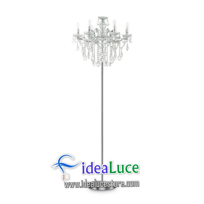 Lampada da terra Ideal Lux Florian PT6 CROMO 179902