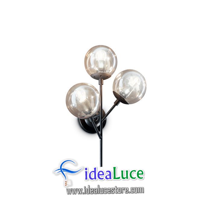 lampada da parete applique ideal lux kepler ap3 187006