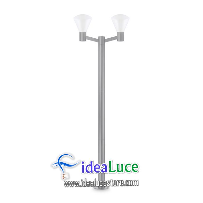 Lampada da terra Ideal Lux Ouverture PT2 GRIGIO 187228