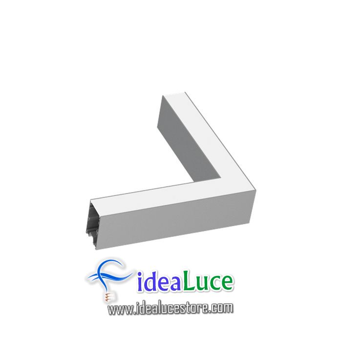 Fluo Corner 3000k Aluminum Ideal Lux 191416