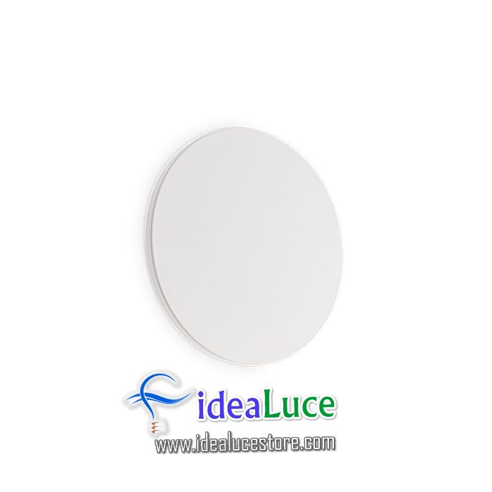Lampada da parete Applique Ideal Lux Cover Ap1 Round Small Bianco 195704