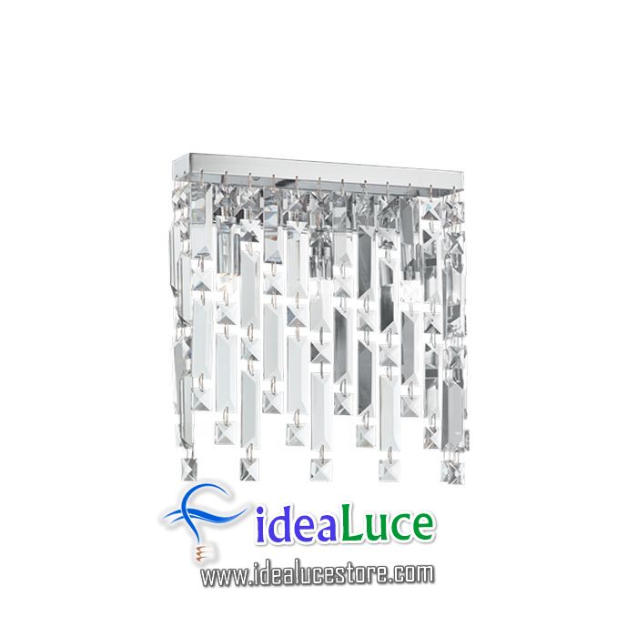 Lampada da parete Applique Ideal Lux Elisir Ap3 Cromo 199986