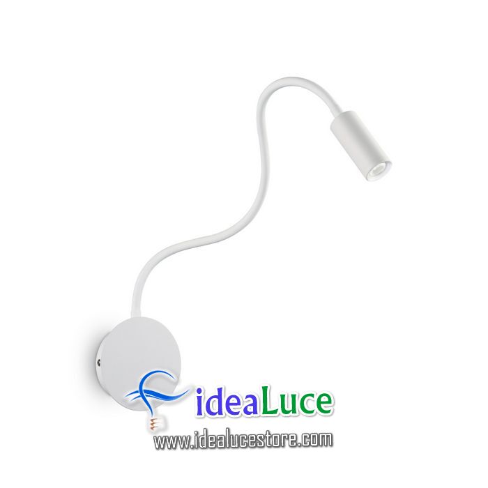 Lampada da parete Applique Ideal Lux Focus-2 Ap1 Bianco 203171