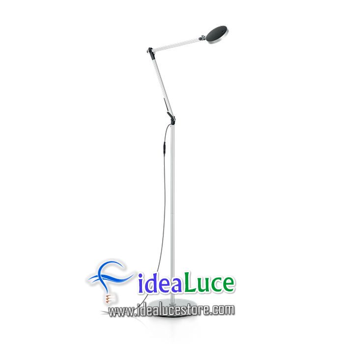 Lampada da terra Ideal Lux Futura Pt1 Alluminio 204956