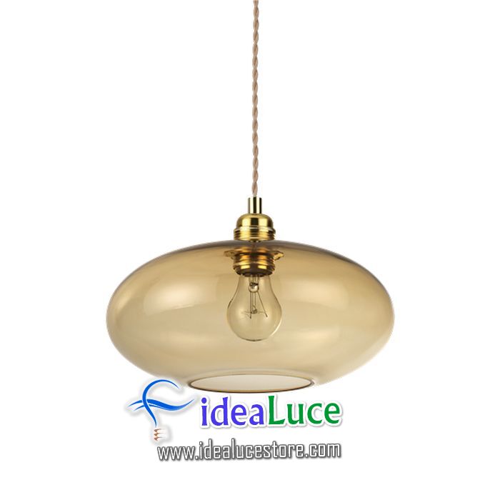 lampadario sospensione ideal lux blob sp1 ambra 207988 207988