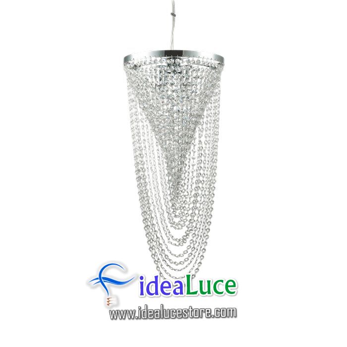 lampadario sospensione ideal lux pearl sp4 211541