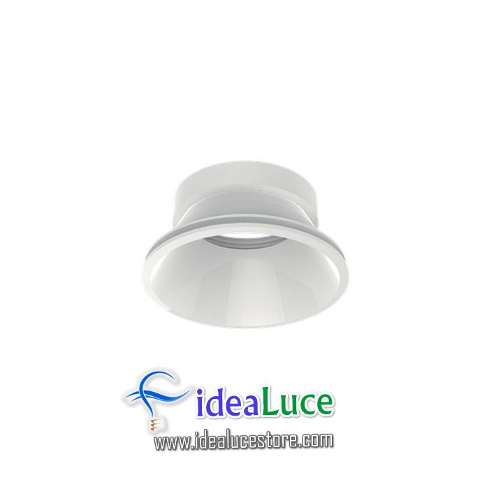 Faretto da incasso Ideal Lux Dynamic Reflector Round Fixed White 211787