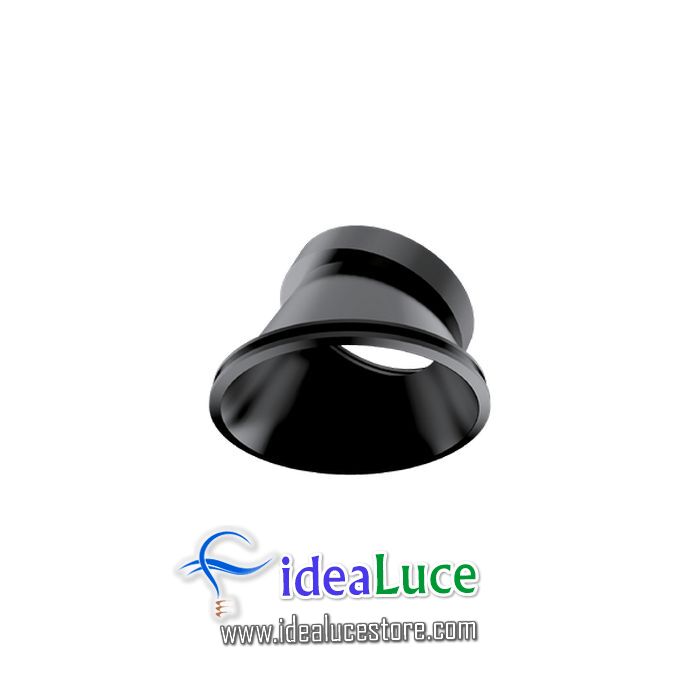 Dynamic Reflector Round Slope Black Ideal Lux 211855