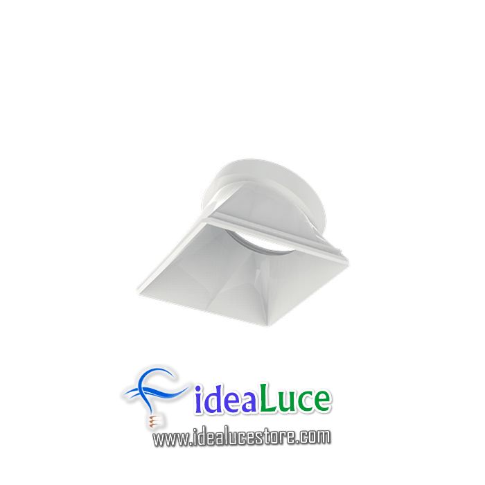 Dynamic Reflector Square Slope White Ideal Lux 211879