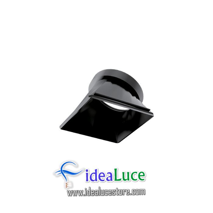 Dynamic Reflector Square Slope Black Ideal Lux 211886
