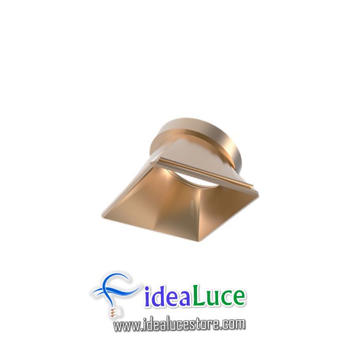 dynamic reflector square slope gold ideal lux 211893 211893
