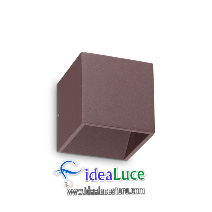 Lampada da parete Applique Ideal Lux Rubik Ap1 Coffee 213231
