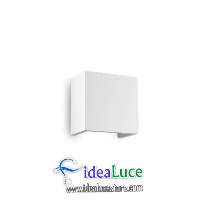 Lampada da parete Applique Ideal Lux Flash Gesso Ap1 Small 214672