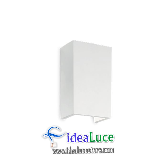 Lampada da parete Applique Ideal Lux Flash Gesso Ap1 High 214689