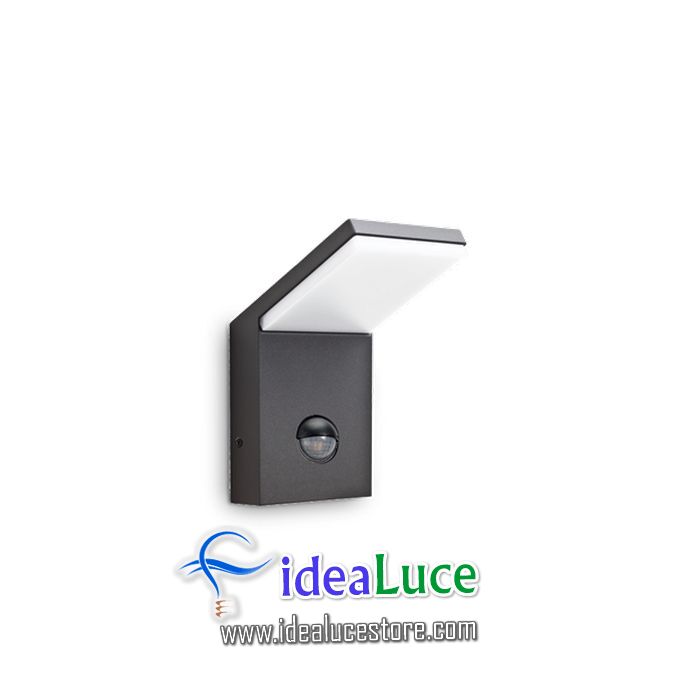 Lampada da parete Applique Ideal Lux Style Ap1 Sensor Antracite 221519