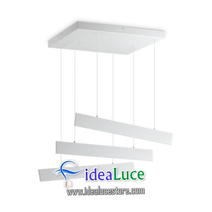 Lampadario sospensione Ideal Lux Desk Sp3 Bianco 231211