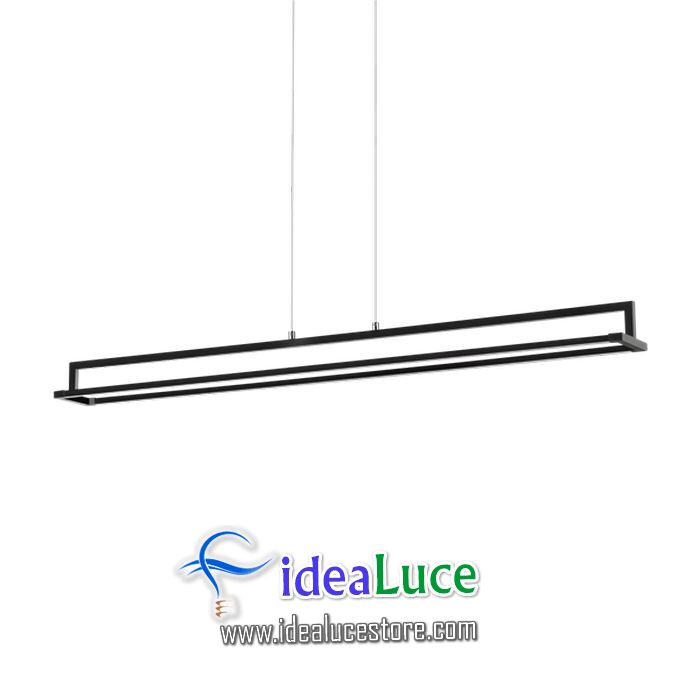 Lampadario sospensione Ideal Lux Rail Sp Nero 235141